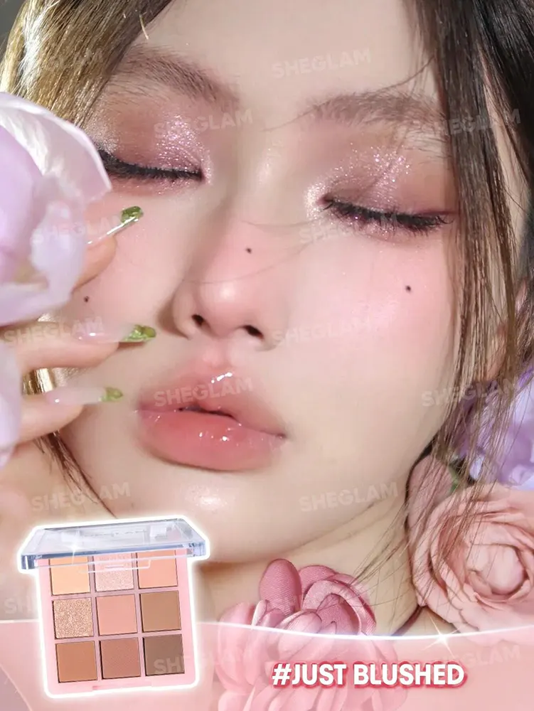 Sheglam 9 Pan Eyeshadow Palette, Just Blushed
