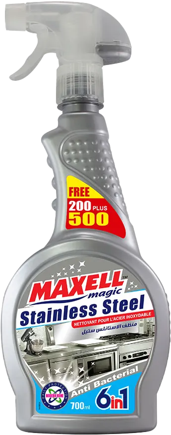 Maxell Magic Liquid Stainless Steel Surface Cleaner 6-in-1, 700ml