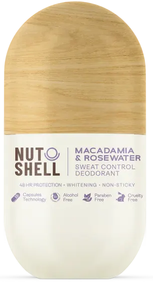 Nutshell Macadamia & Rosewater Sweat Control Deodorant, 50 Ml