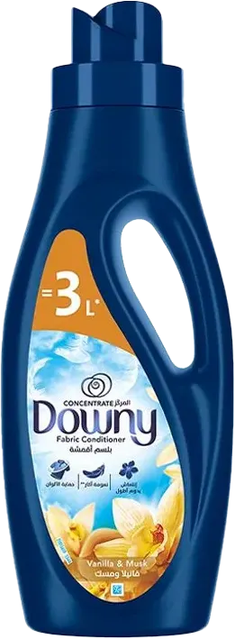 Downy Concentrated Fabric Softener and Perfume, Musk and Vanilla Scent, 27 Washes, 1 Liter