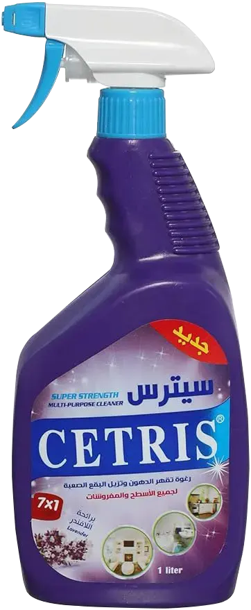 Cetris grease and stain remover for all surfaces and upholstery, with a lavender scent, 1 liter