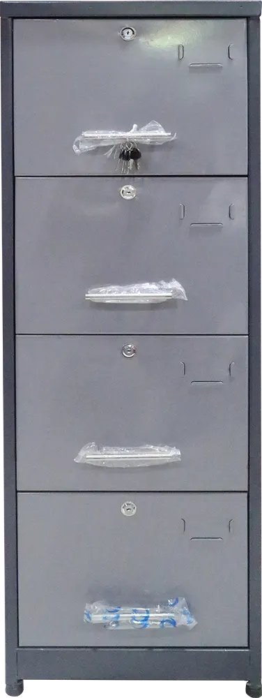 Shannon filing cabinet, 4 drawers, metal, gray