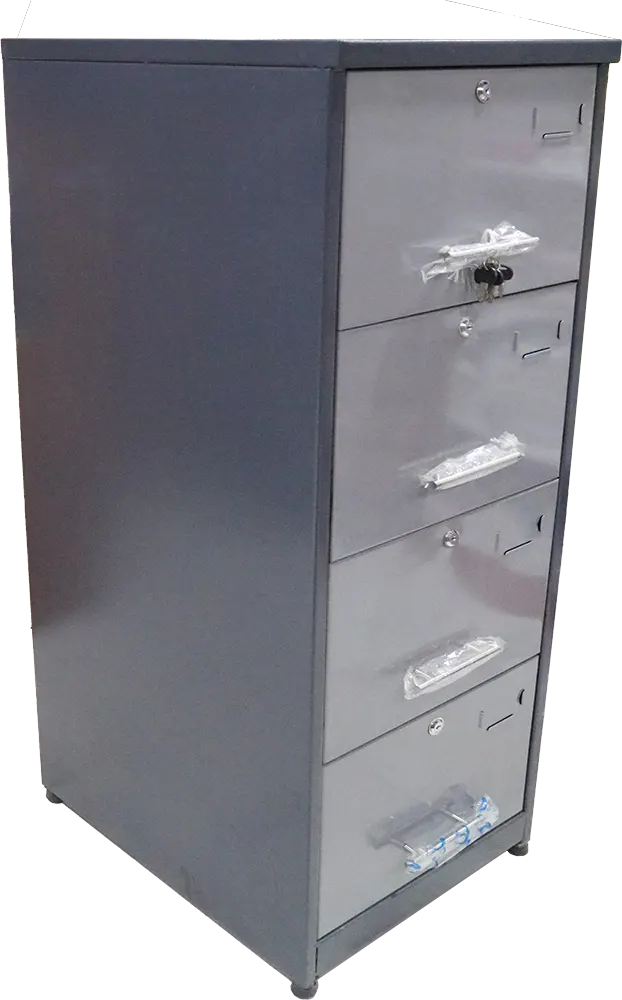 Shannon filing cabinet, 4 drawers, metal, gray
