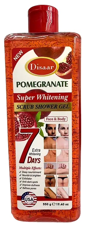 شاور جل بالرمان للتفتيح من ديزار، 550 جم