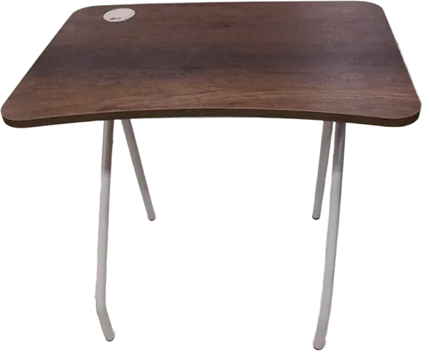 Children's desk, wood and metal, brown