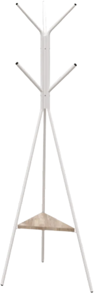 شماعة ملابس براين ، تصميم شجرة، بقرص مثلث، ابيض،  N725