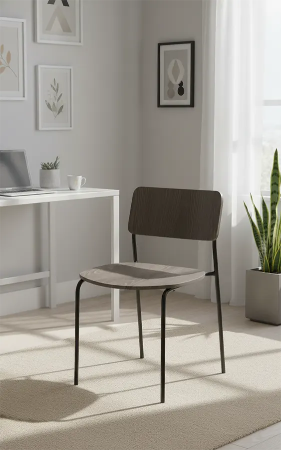 كرسي كبس بي في سي ، سمك 14 ملم ، رمادي غامق ، CH-19