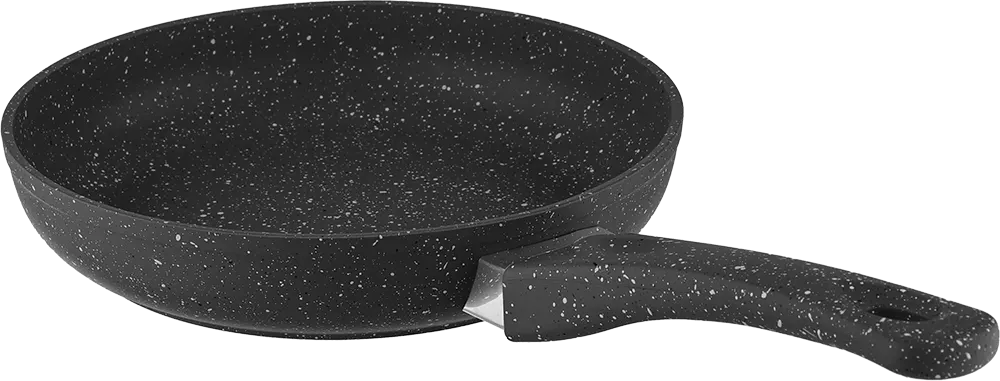 Saflon Granite Frying Pan, Size 24, Round Shape, Black Color