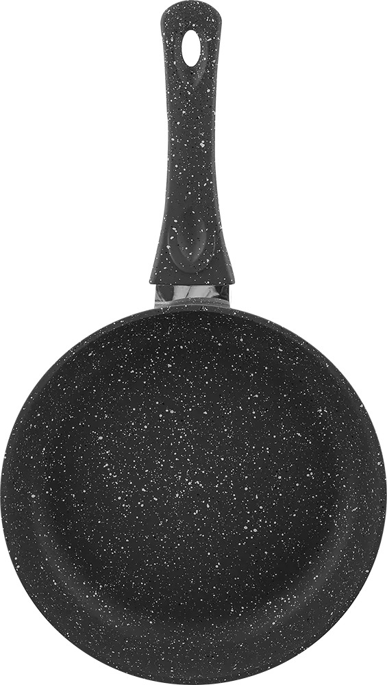 Saflon Granite Frying Pan, Size 26, Round Shape, Black Color