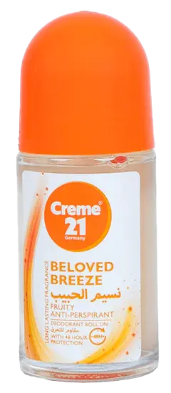 Creme 21 Beloved Breeze Anti Perspirant Deodorant Roll On, 50 Ml