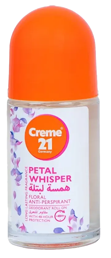Creme 21 petal whisper Anti Perspirant Deodorant Roll On, 50 Ml