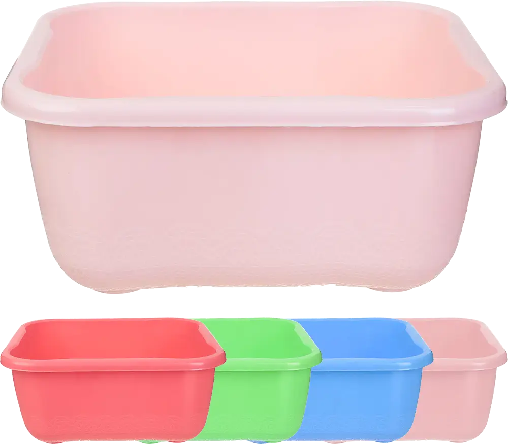 El-Watania Nana 1 Plastic Plate, Rectangular Shape, Multi-Color