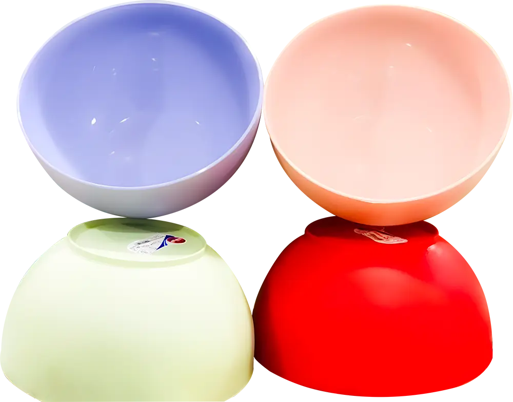 El-Watania Lina Plastic Bowl, Size 3, Round Shape, Multi-Color