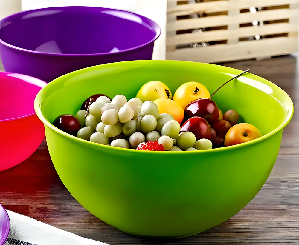 El-Watania Lina Plastic Bowl, Size 3, Round Shape, Multi-Color