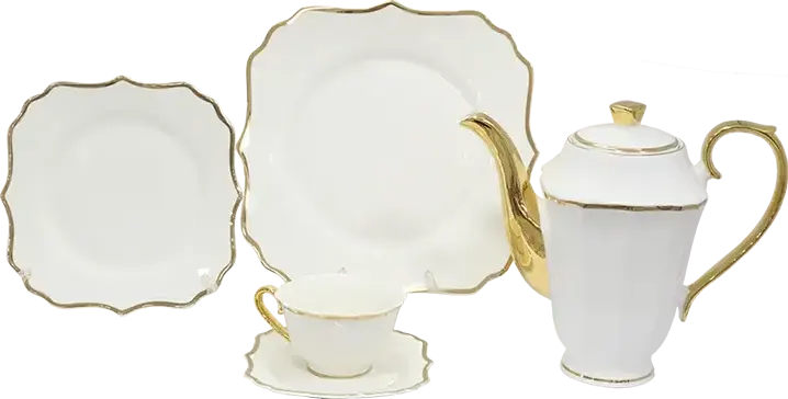 King Chinese Dinner Set, 111 Pieces, Square, YFB03