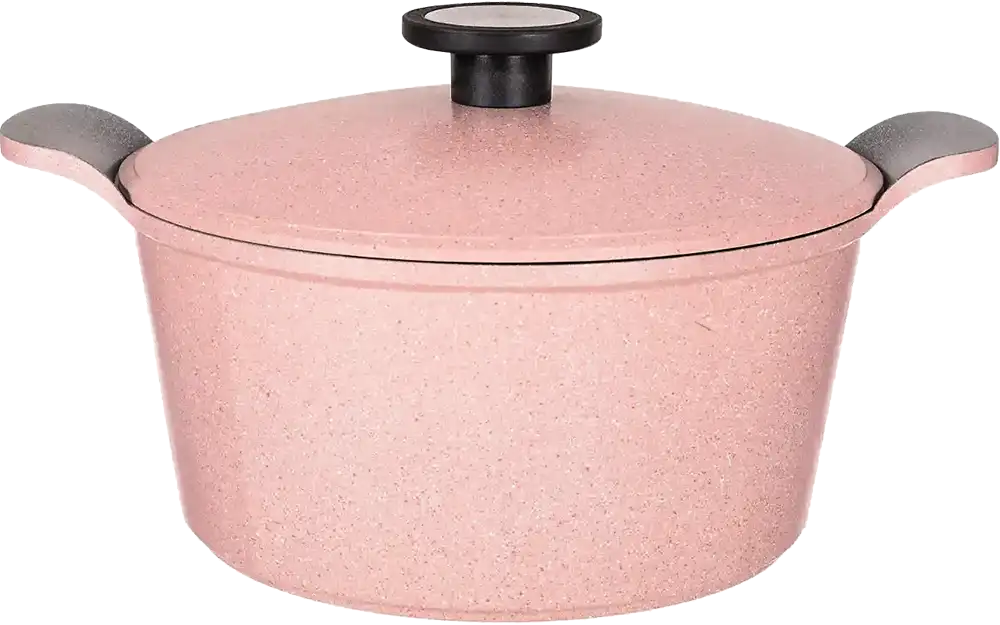 Neoflam Marble Granite Cookware Set, Polygonal Shape,  11 Pieces, Pink