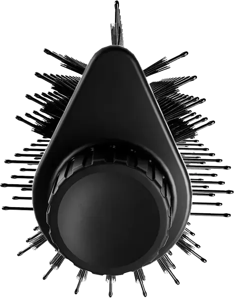 Cherry & Berry TRI DRY Thickening Brush, Double Charcoal & Nylon Bristles, 3 Heat Settings, Black