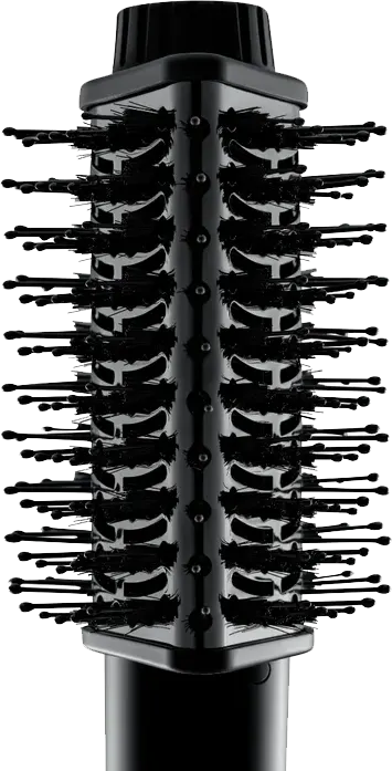 Cherry & Berry TRI DRY Thickening Brush, Double Charcoal & Nylon Bristles, 3 Heat Settings, Black