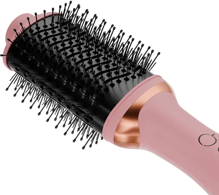 Cherry & Berry Super Dryer Hair Drying Brush, Soft Bristles, Negative Ion Technology, 3 Airflow Levels, Pink