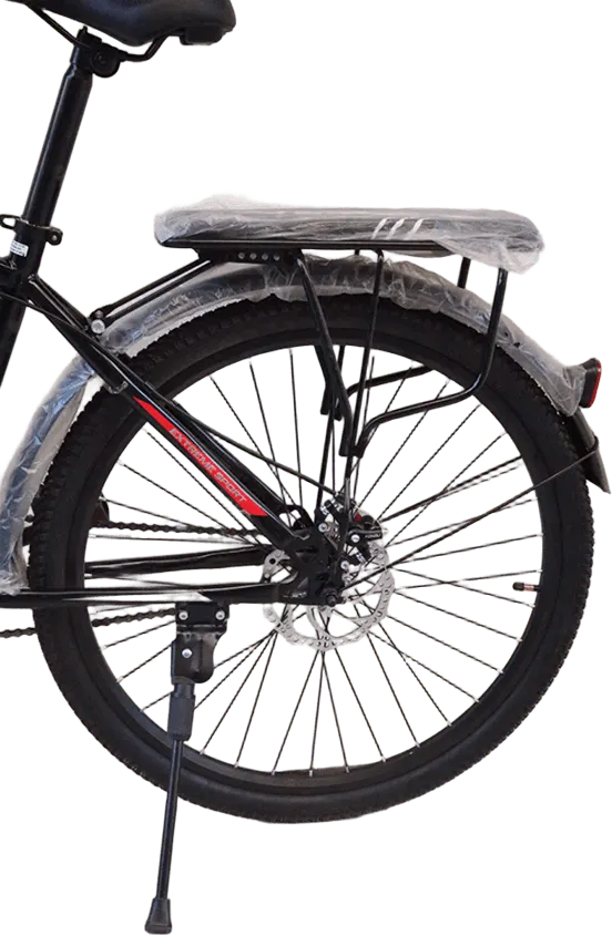 Jungle wheel, size 26, with front basket, multi-colored