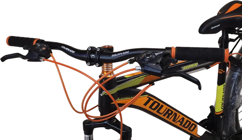 Tournado wheel, size 26, speeds, orange x black