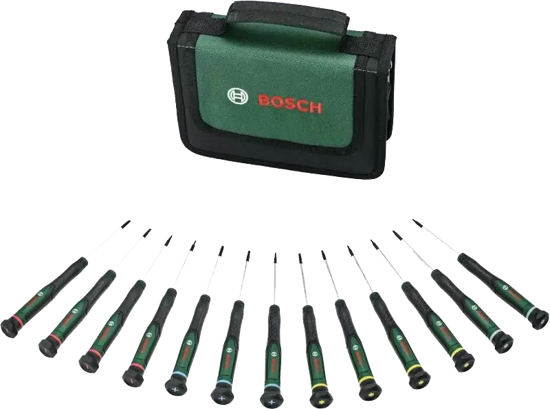 طقم مفكات براغي دقيقة بوش ، 13 قطعة ، 1600.A02.Z9N