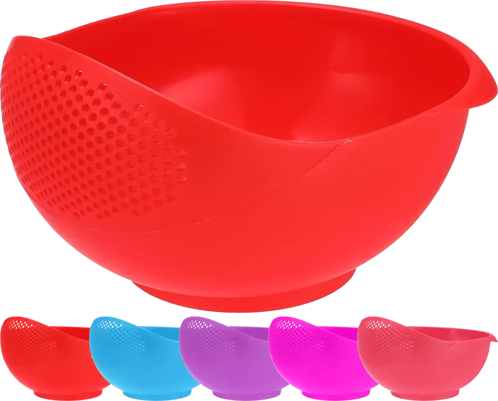 مصفاة ارز بلاستيك الوطنية، حجم كبير، ألوان متعددة