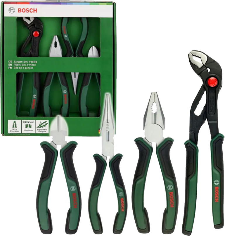 Bosch Pliers Set, 4 Pieces, 1 600.A02.W7K
