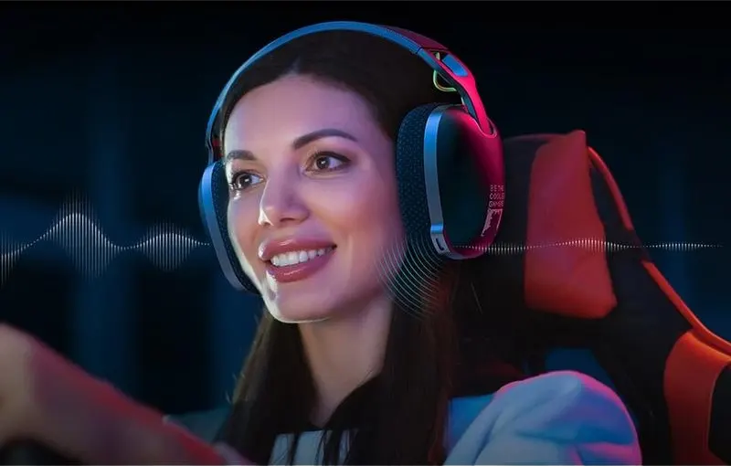 Onikuma Three-Mode Wireless Gaming Headset, Bluetooth 5.3, 2.4 GHz Frequency, Stereo Sound, 25-Hour Playtime, Black, B2