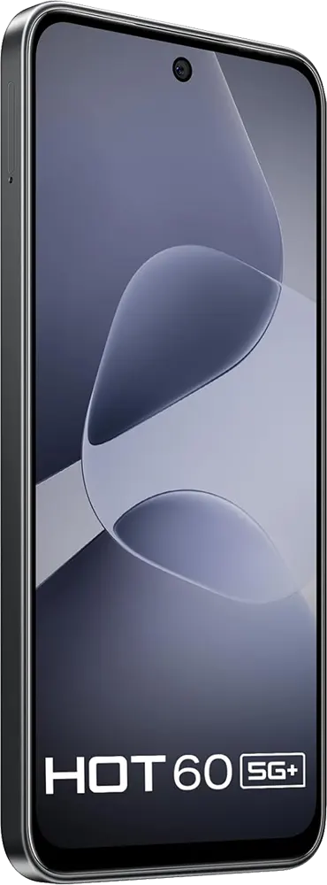 Infinix Hot 60 Dual SIM Mobile, 128GB Internal Memory, 6GB RAM, 5G, Sleek Black