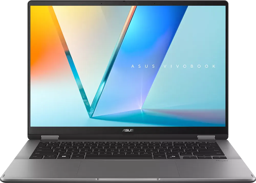 Asus VivoBook Flip 14 TP3407SA-QL039W Laptop, Intel® Core™ Ultra 7 256V, 16GB RAM, 512GB SSD, Intel® Arc™ Graphics, 14 Inch WUXGA Display, Windows 11 Home, Matte Gray