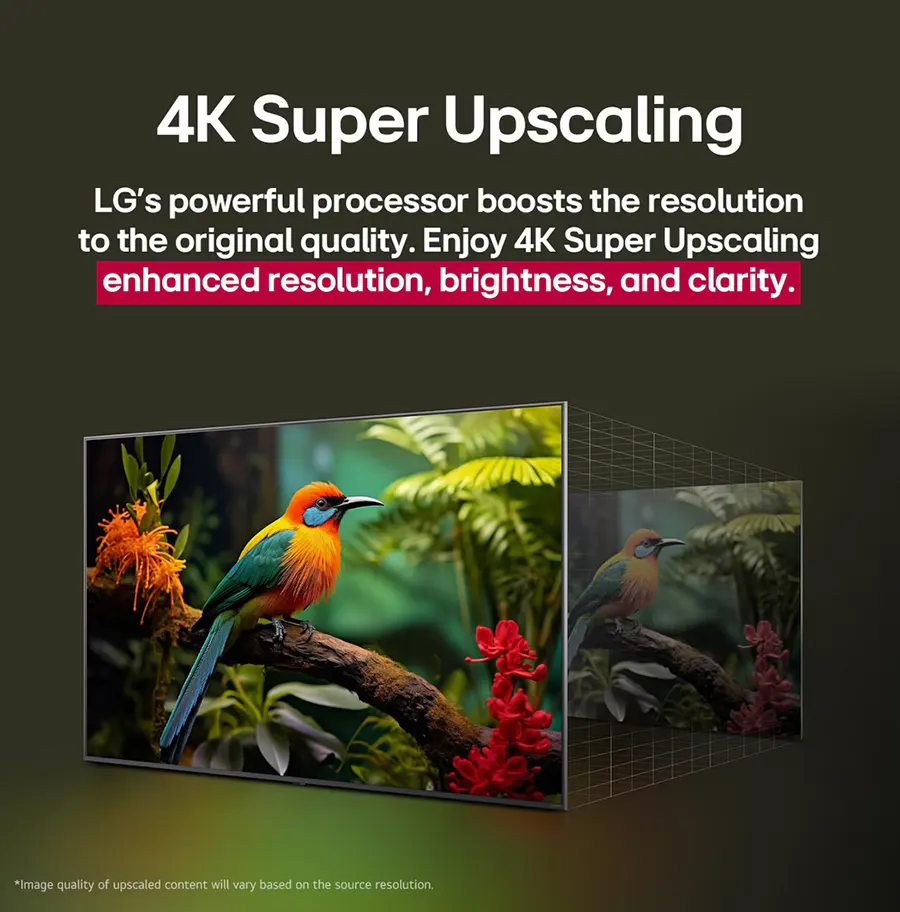 شاشة ال جي سمارت ، 75 بوصة ، دقة 4K UHD ، تقنية LED ، يدعم الذكاء الأصطناعي ، ريسيفر داخلي ، 75UA84006LB