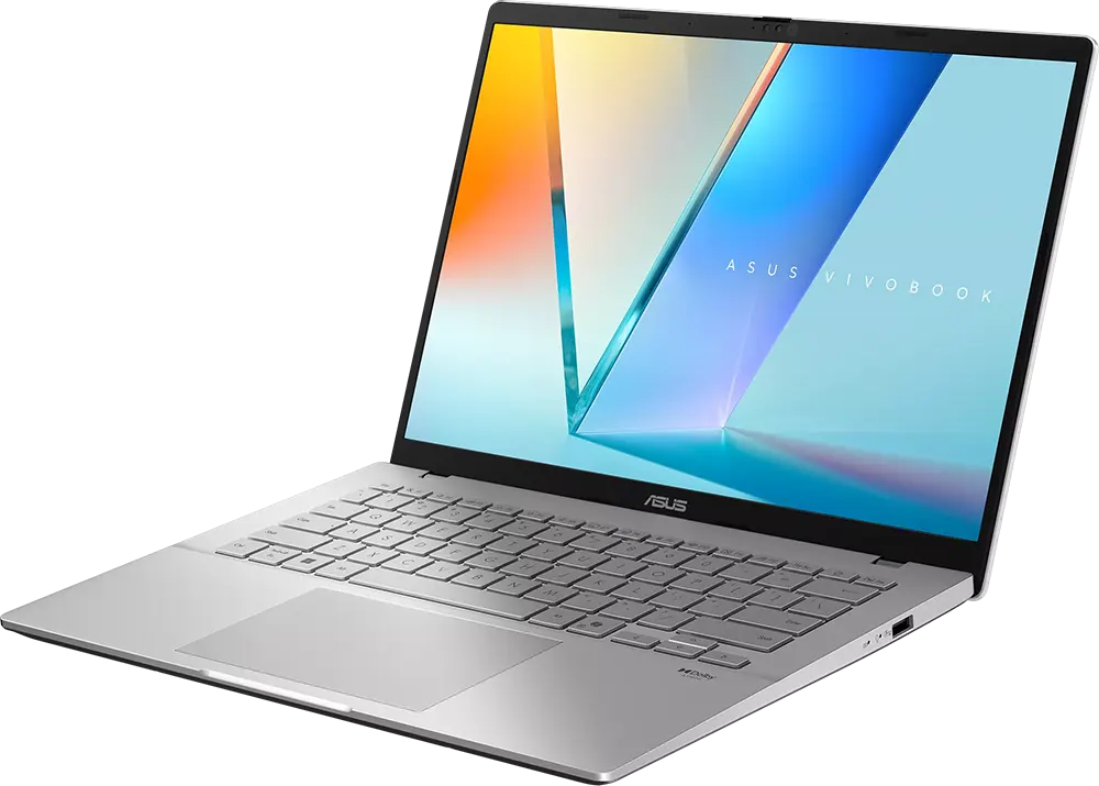 لابتوب أسوس فيفوبوك S14 S3407CA-LY007W، معالج إنتل كور™ ألترا 7 255H، رامات سعة 16 جيجابايت، قرص صلب SSD سعة 1 تيرابايت، بطاقة رسومات مدمجة من إنتل، شاشة WUXGA IPS مقاس 14.0 بوصة، نظام تشغيل ويندوز 11 هوم، لون فضي