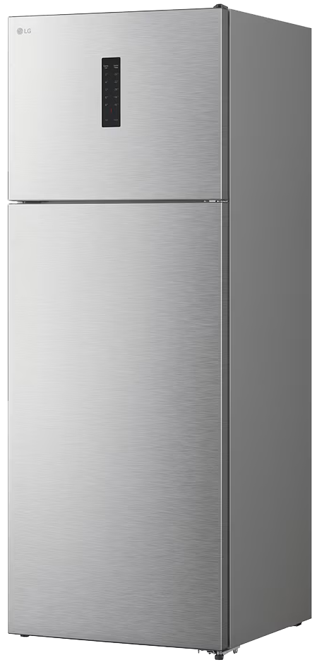 LG No Frost Refrigerator, 450 Liters, 2 Doors, Digital Display, Inverter Technology, Silver, GTF452SVAN