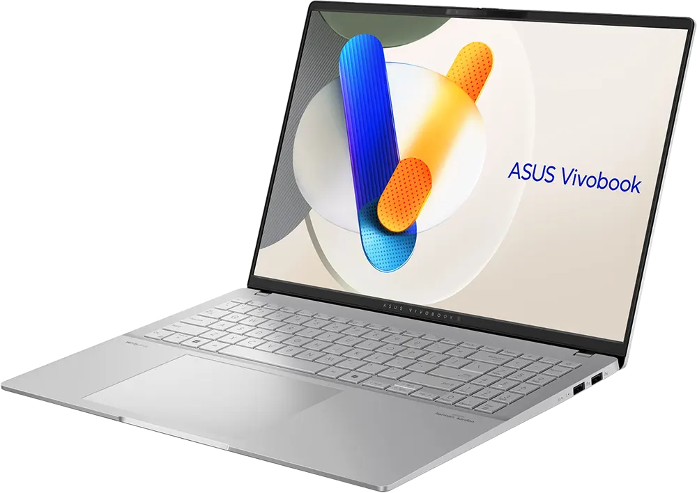 Laptop Asus VivoBook S16 OLED M5606KA-RI417W AMD Ryzen AI 7-350, 24GB RAM, 1TB SSD Hard Disk, AMD Radeon Integrated Graphics Card, 16.0" 3K OLED Display, Windows 11 Home, Cool Silver