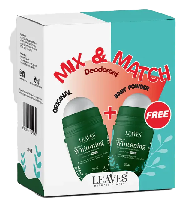 ديودرنت تفتيح من ليفيز ، بيبي بودر & اوريجنال ، بوكس 2 قطعة ، 50 ملل