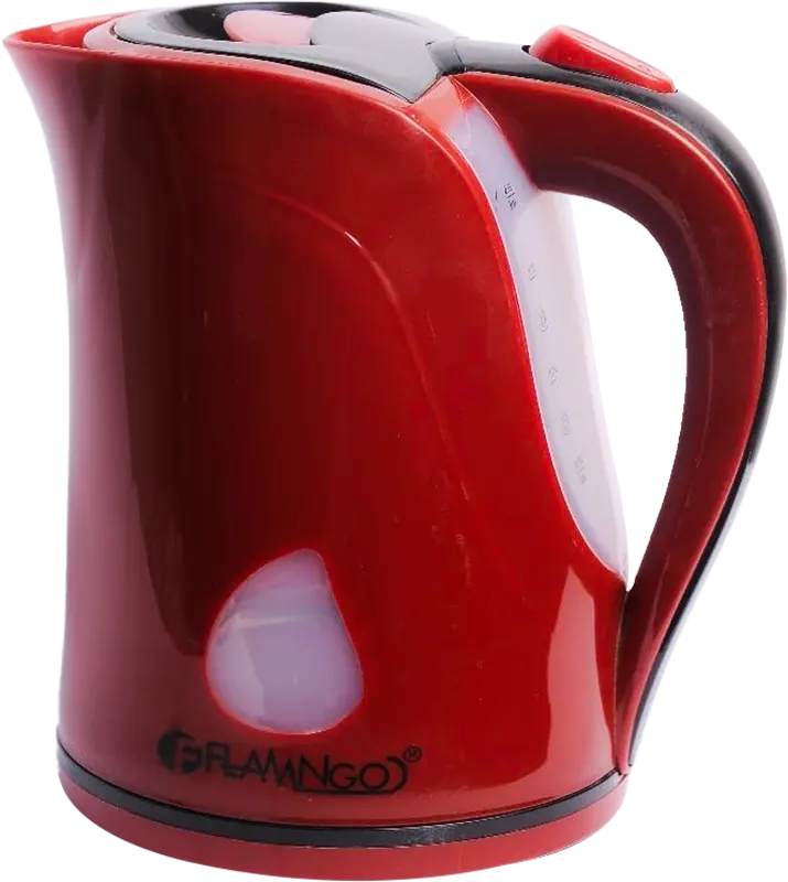 غلاية مياه كهربائية بلاستيك فلامنجو، 2 لتر، 1500 وات، ألوان متعددة، FM-1500