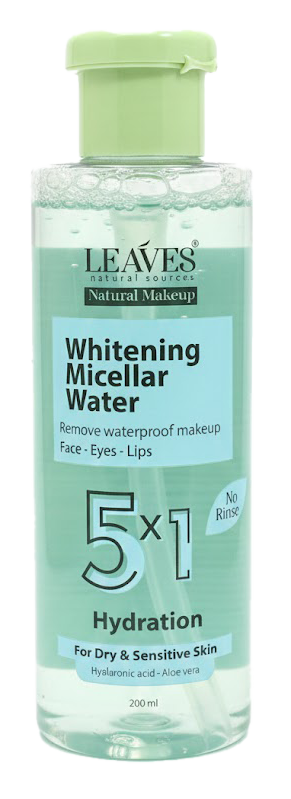 Leaves Whitening Micellar Water 5*1 ,Hydration , 200Ml