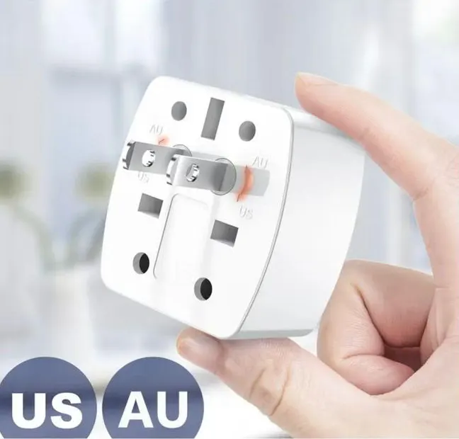 LDNIO Universal Multi-Plug Adapter, 6 Amp, White