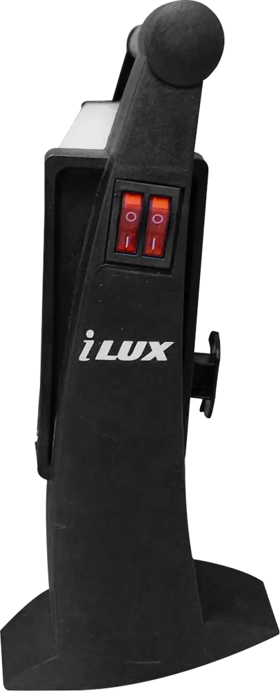 دفاية كهربائية هالوجين اي لوكس، 2 شمعة، 1200 وات، لون اسود، موديل IX-2819