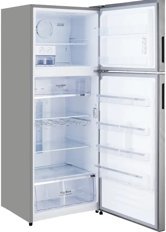 Fresh No-Frost Refrigerator, 471 Liters, 2 Doors, Digital Display, Plasma Plus, Stainless Steel, FNT-MS580YT