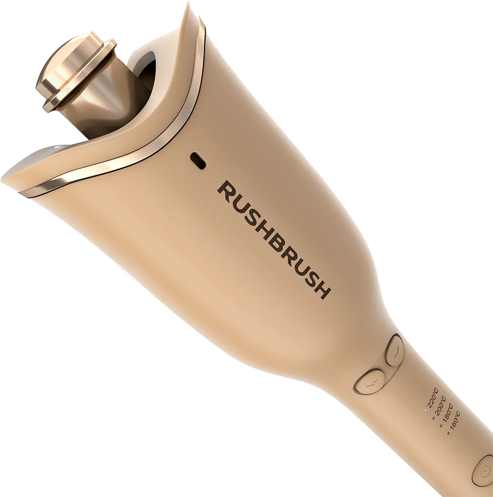مكواة الشعر الكيرلي راش براش U1 PLUS ، تمويج اوتوماتيكي، تقنية أيونات سالبة، 4 درجات حرارة، بيج