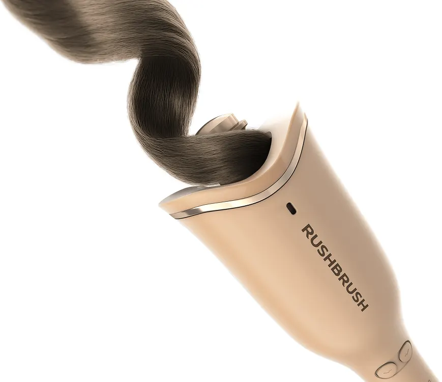 مكواة الشعر الكيرلي راش براش U1 PLUS ، تمويج اوتوماتيكي، تقنية أيونات سالبة، 4 درجات حرارة، بيج