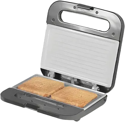 Flamingo Sandwich Maker and Waffle Maker, 800 Watts, Silver, FM-SM8001N