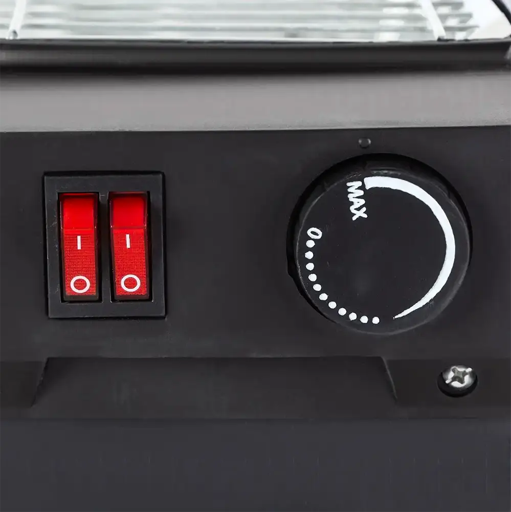 Zada Halogen Electric Heater, 4 Candles, 2200 Watts, Black , Model ZQH-180