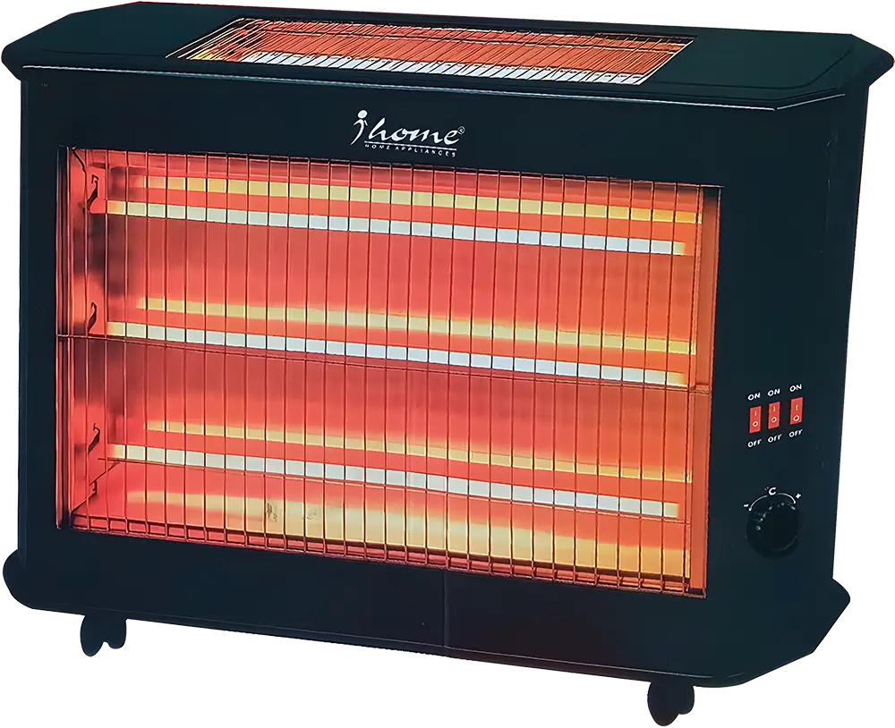 iHome Halogen Electric Heater, 5 Candles, 2200 Watts, Black , Model  KI-2710