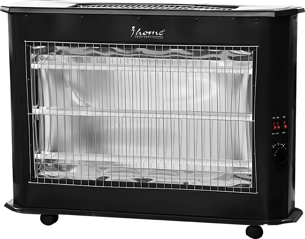 iHome Halogen Electric Heater, 5 Candles, 2200 Watts, Black , Model  KI-2710