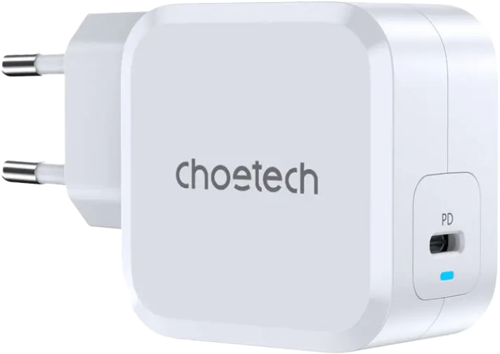 Choetech Fast Charger, 45W, Type-C Port, White, PD8007-EU-WH