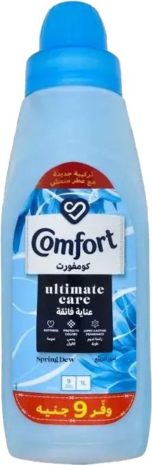 Comfort Fabric Softener and Freshener, Spring Dew Scent, 1 Liter