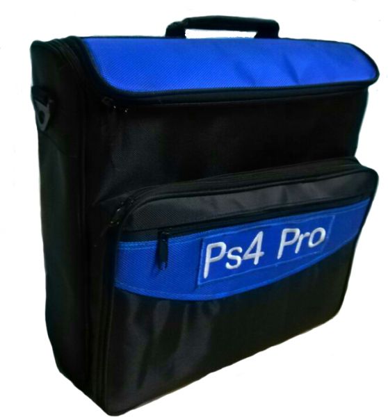 Shoulder Bag for Playstation 4, Black x Blue
